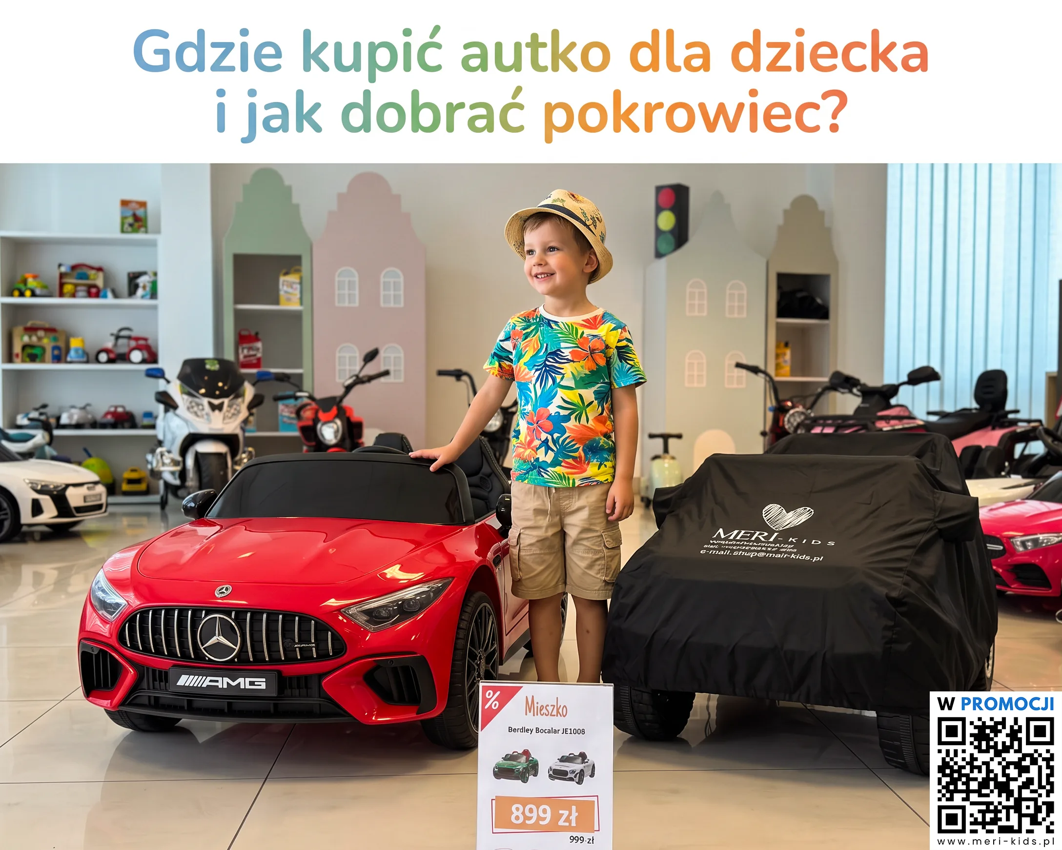Gdzie kupić autko elektryczne dla dziecka z pilotem i jak dobrać pokrowiec ochronny - Meri-Kids