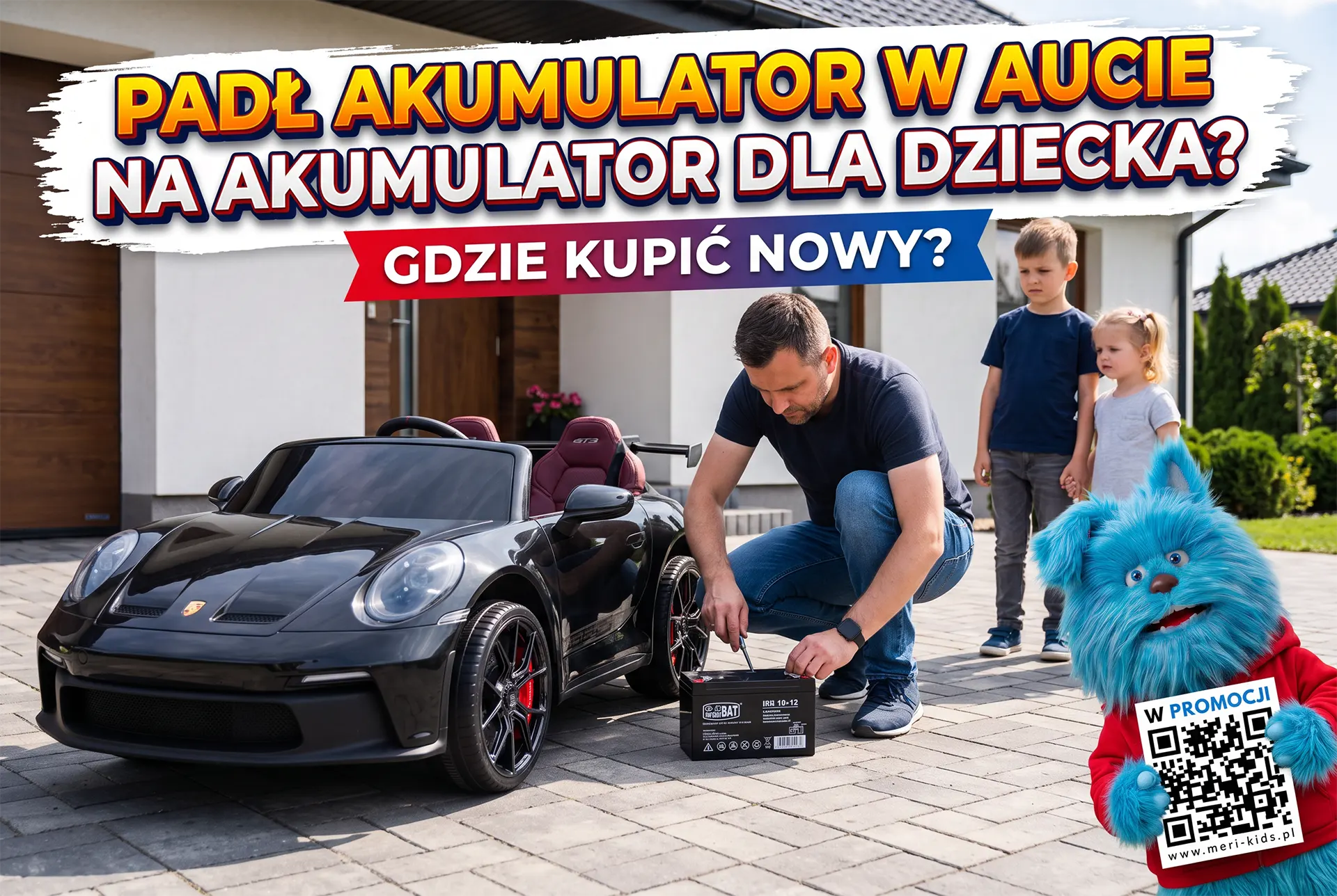 Padł akumulator w aucie elektrycznym dla dziecka - gdzie kupić nowy, pasujący do modelu