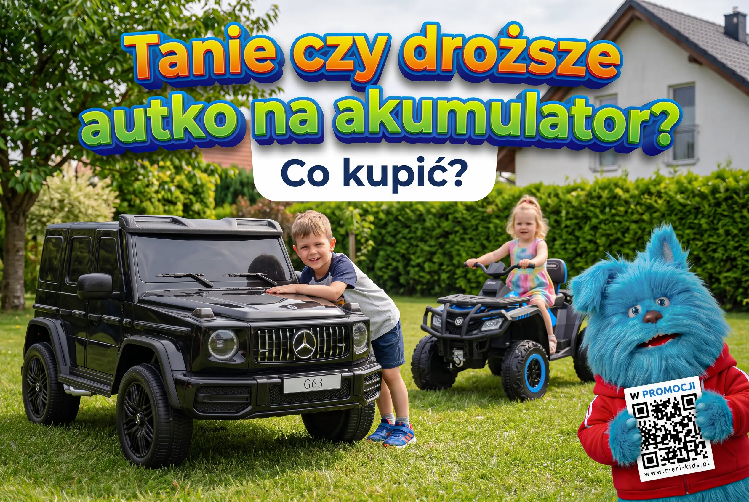 Tanie czy droższe autko na akumulator - porównanie pojazdów elektrycznych dla dzieci w Meri-Kids