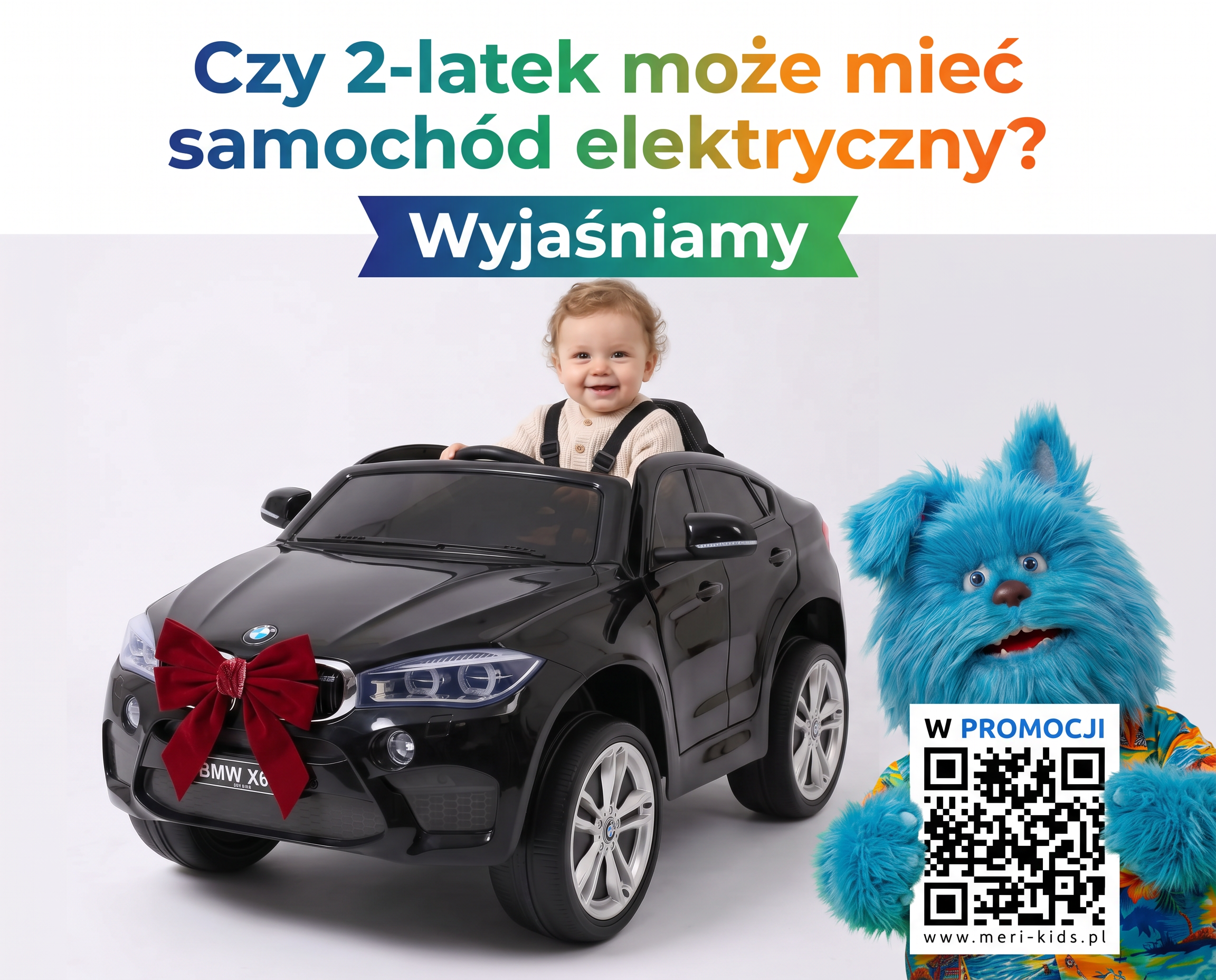 Czy 2-latek może mieć samochód elektryczny - dwulatek w autku na akumulator 6V z pilotem dla rodzica