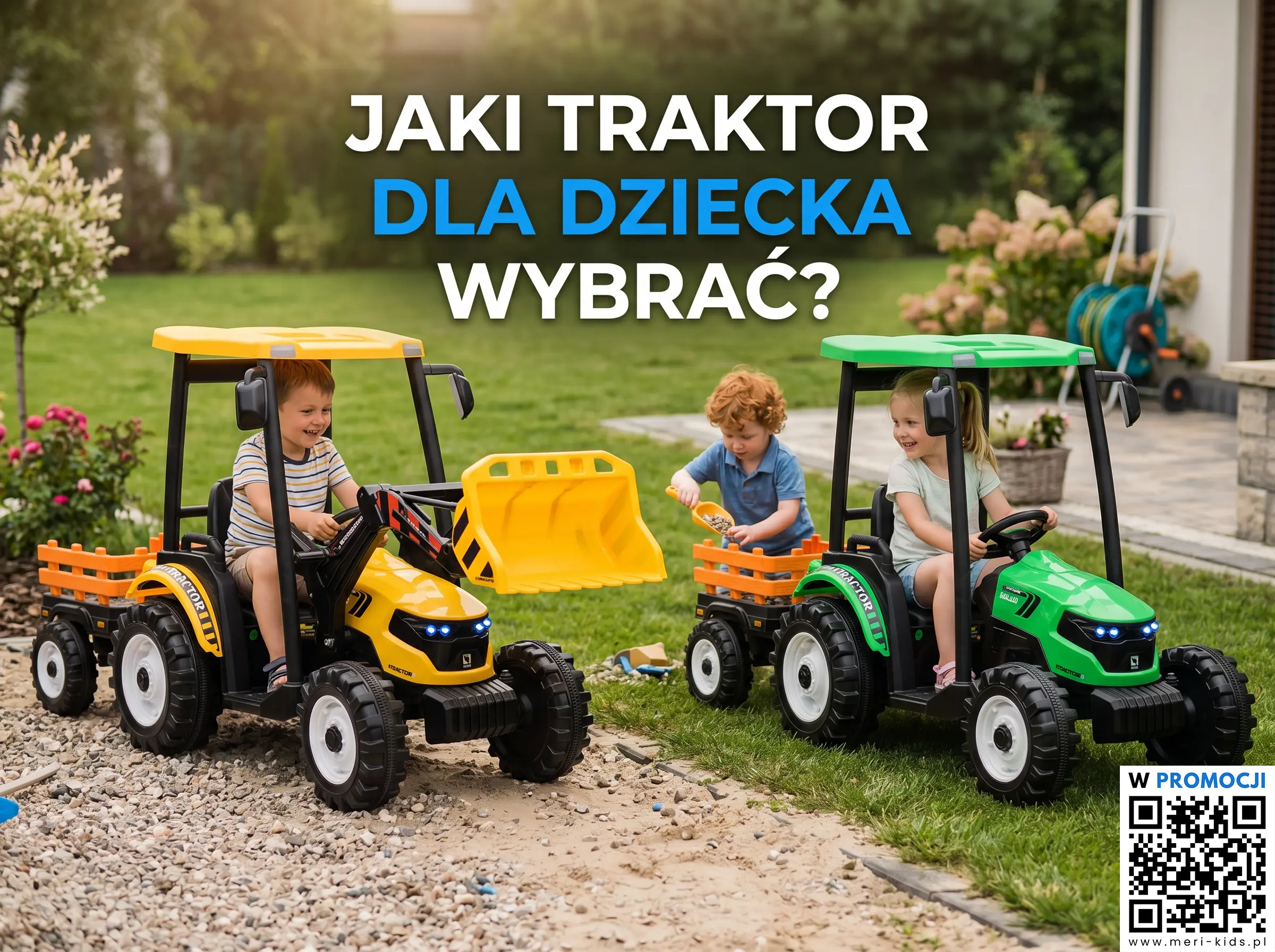 Jaki traktor elektryczny dla dziecka wybrać - przewodnik Meri-Kids