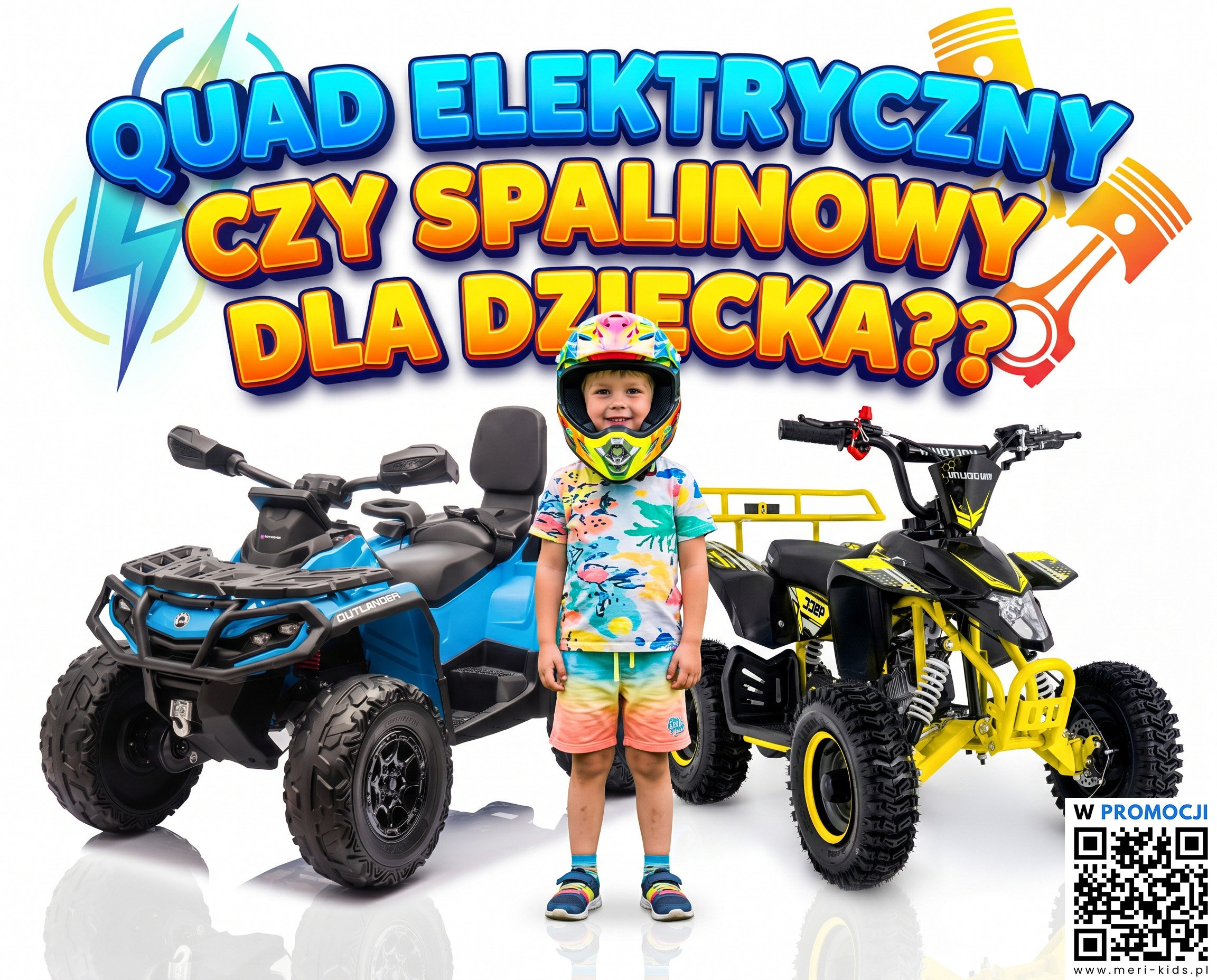 Quad elektryczny i spalinowy dla dziecka - porównanie napędów
