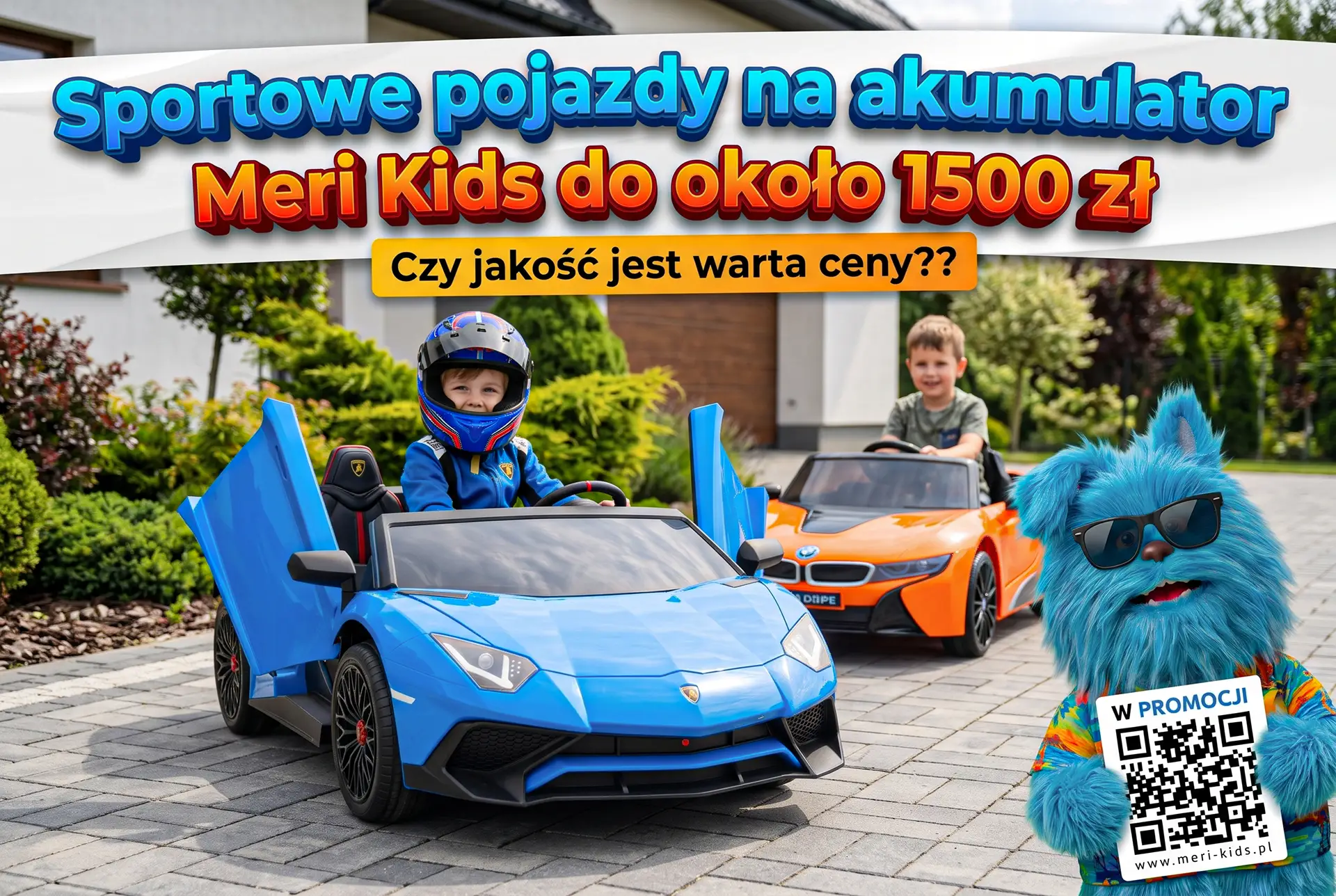 Sportowe pojazdy na akumulator Meri-Kids do około 1500 zł - porównanie jakości i ceny modeli dla dzieci