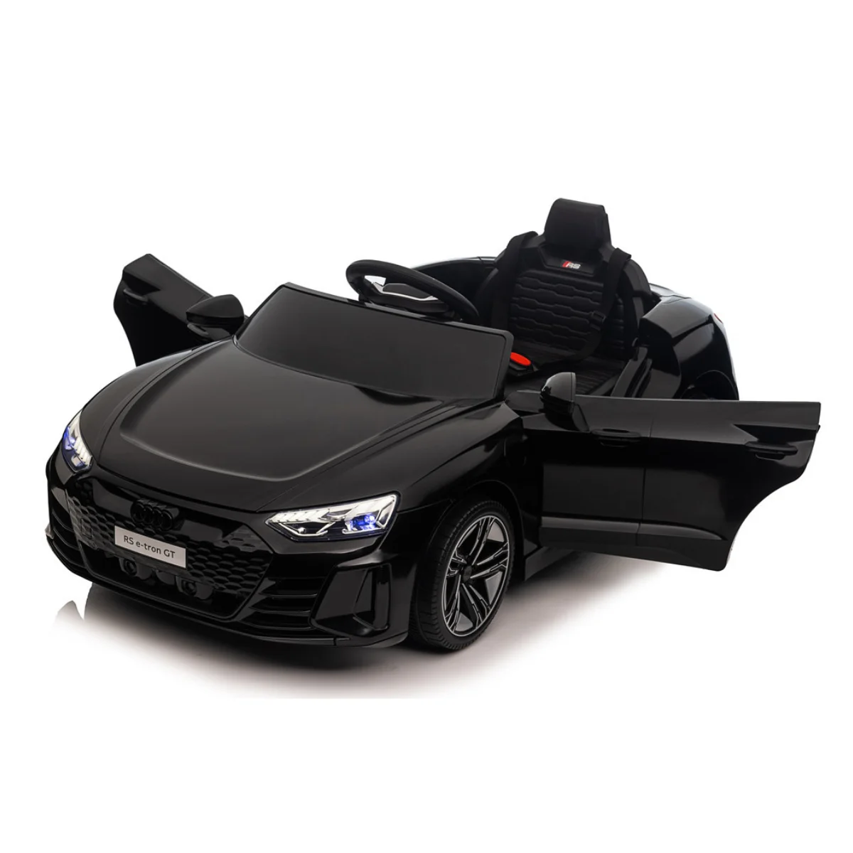 Pojazd_Audi_RS_E-Trone_GT_czarny_dla_dzieci_lewy_przod_otarte_drzwi.webp
