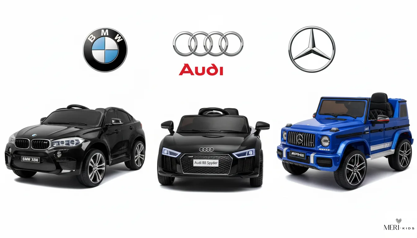 Czy warto kupić autko na licencji Audi, BMW, Mercedes dla dziecka?